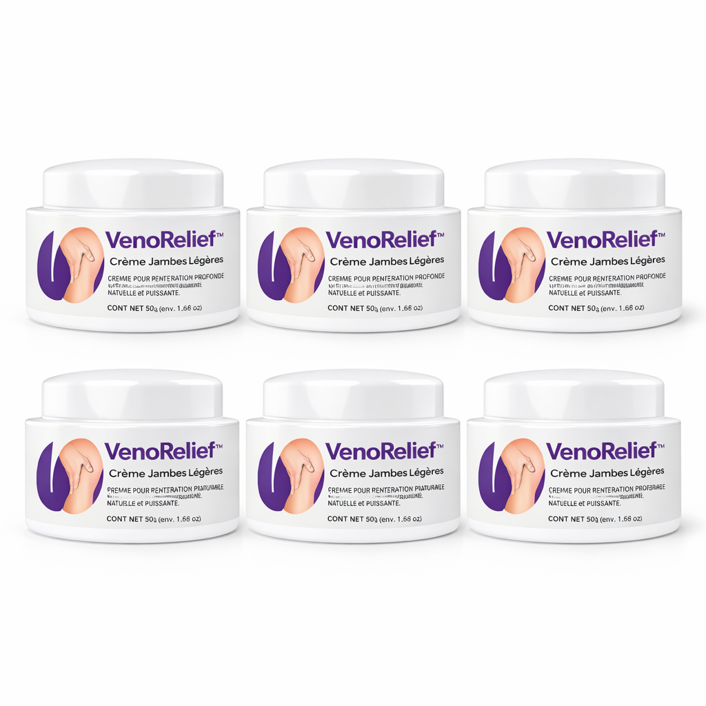 VenoRelief™ Crème Jambes Légères | Soulage varices, gonflements et jambes lourdes en quelques minutes !
