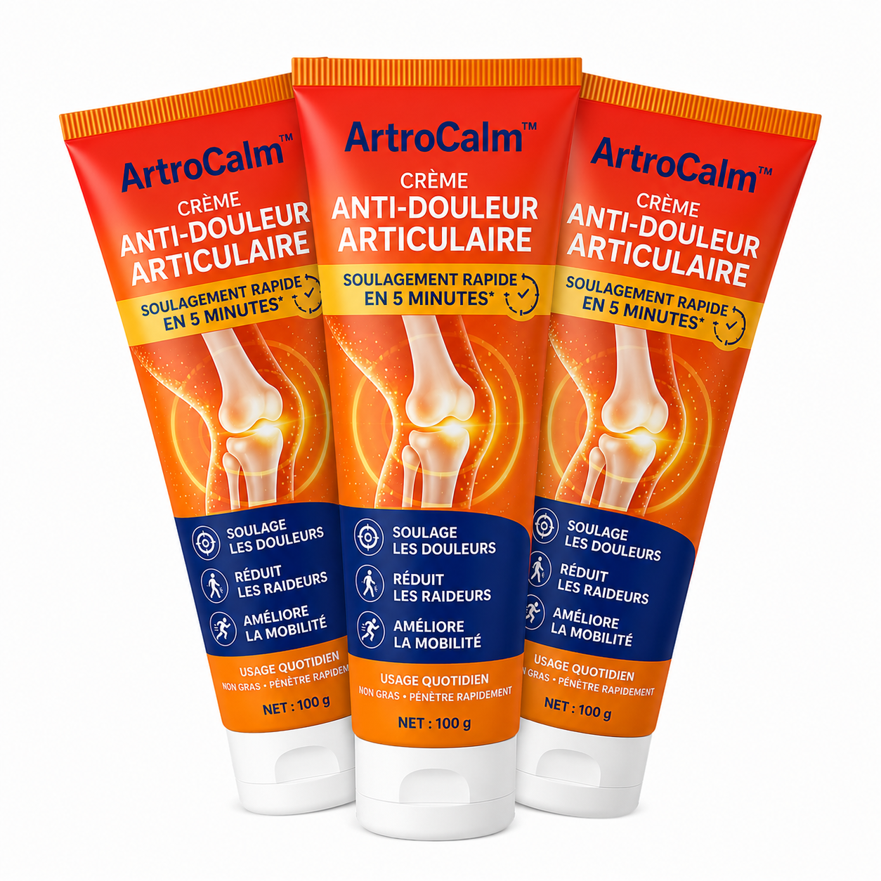 ArtroCalm™ Crème Anti-Douleur Articulaire | Soulagez vos articulations raides et douloureuses en 5 minutes !