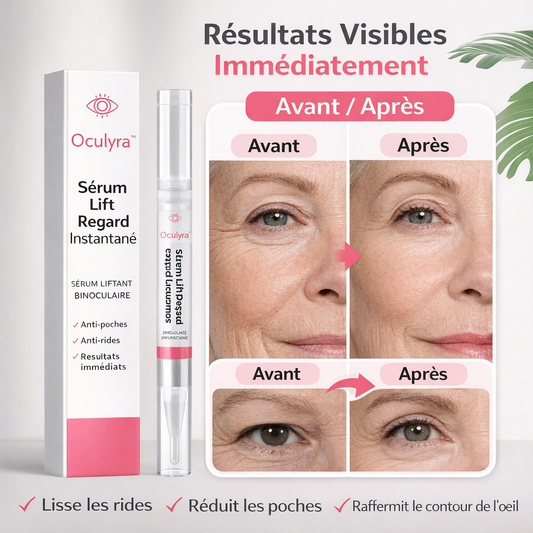 Oculyra™ Sérum Lift Regard Instantané | Éliminez les paupières tombantes et retrouvez un regard lifté en 3 minutes !