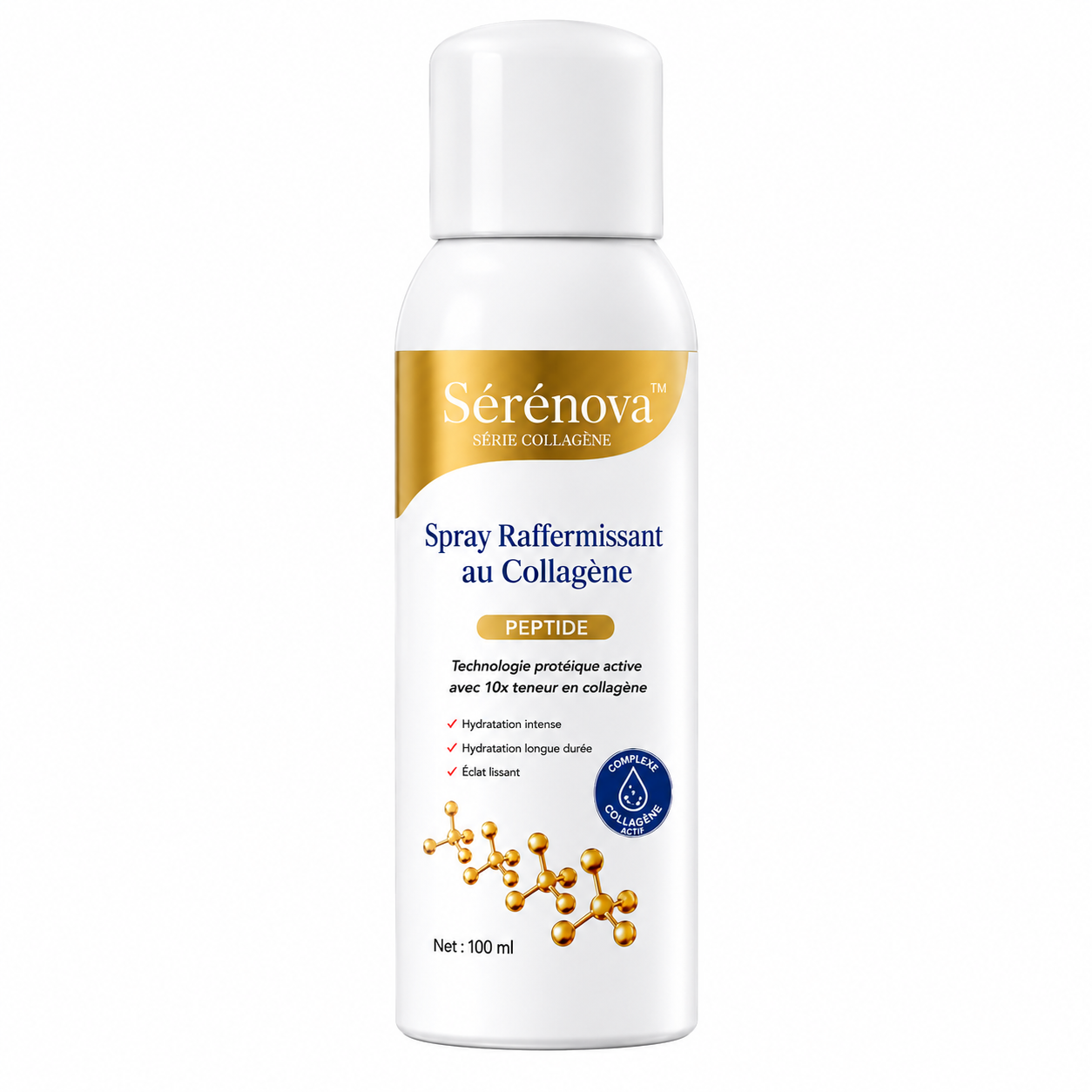 Sérénova™ Spray Raffermissant au Collagène | Raffermissez, lissez et hydratez votre peau relâchée en quelques jours !