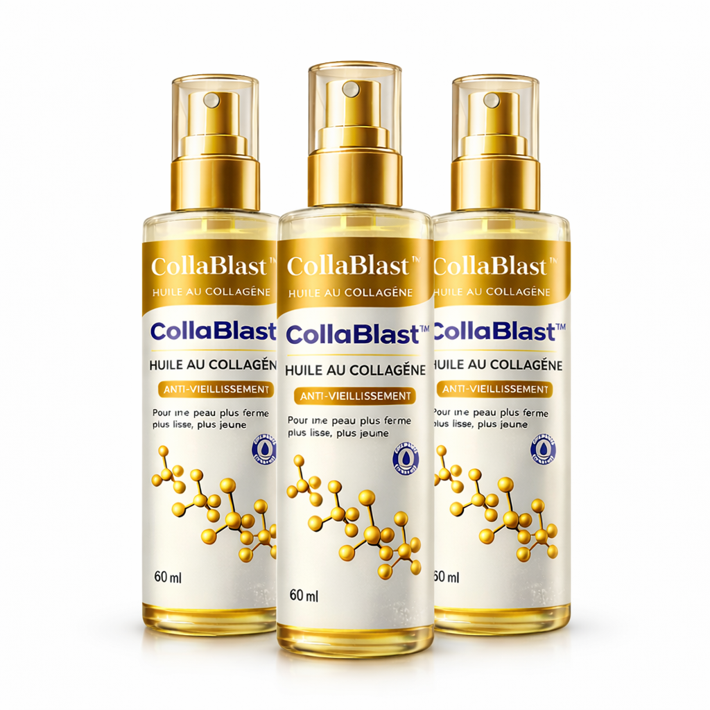 CollaBlast™ Huile au Collagène | Lifte votre peau et élimine le relâchement jusqu’à 98 % en seulement 24 heures !
