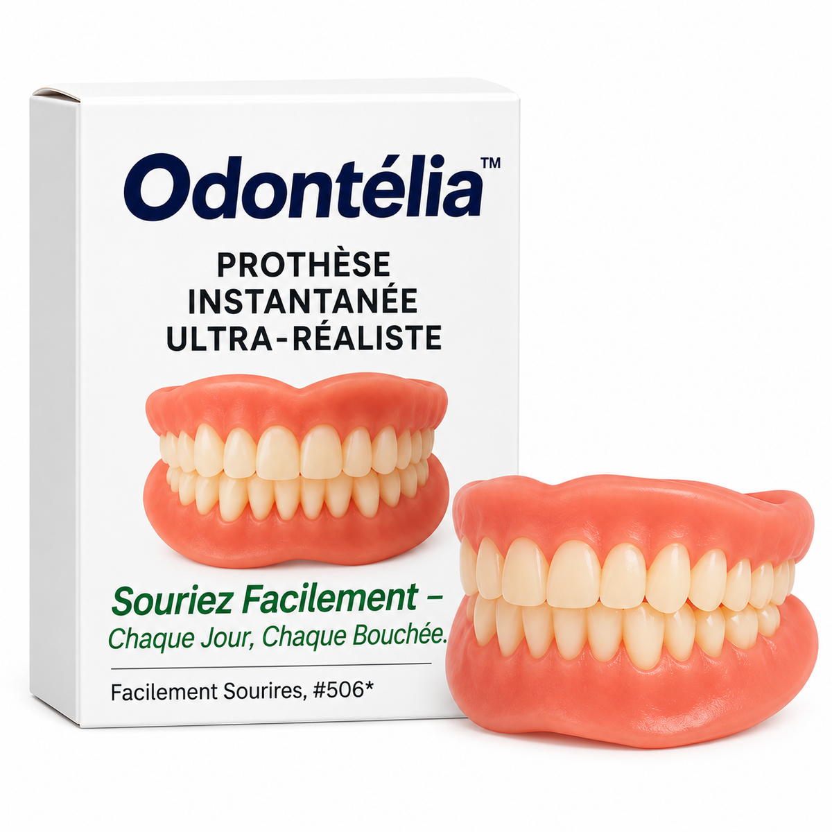 Odontélia™ Prothèse Instantanée Ultra-Réaliste | Un sourire parfait en 10 secondes sans aller chez le dentiste!