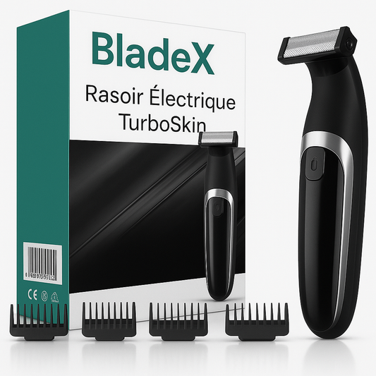 BladeX™ Rasoir Électrique TurboSkin | Rase à blanc sans douleur en moins de 2 minutes!