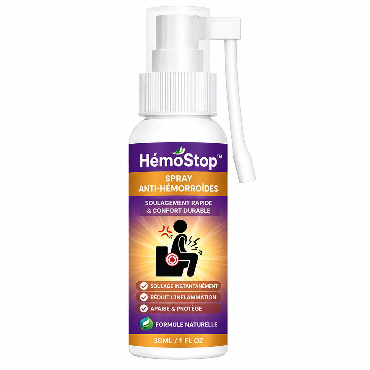 HémoStop™ Spray Anti-Hémorroïdes | Éliminez les hémorroïdes dès la première application, sans pommade ni ordonnance !