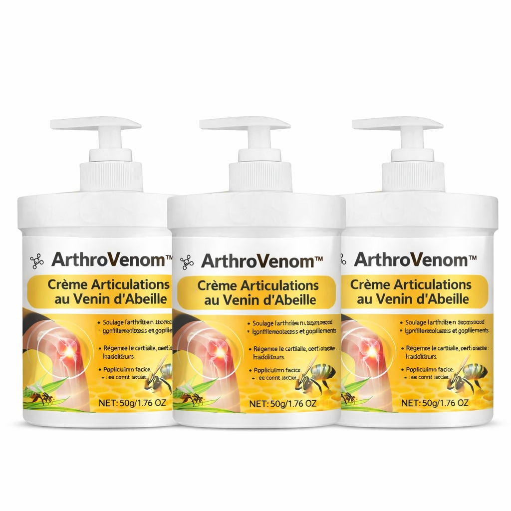 ArthroVenom™ Crème Articulations au Venin d’Abeille | Répare vos articulations et supprime la douleur dès la première application !