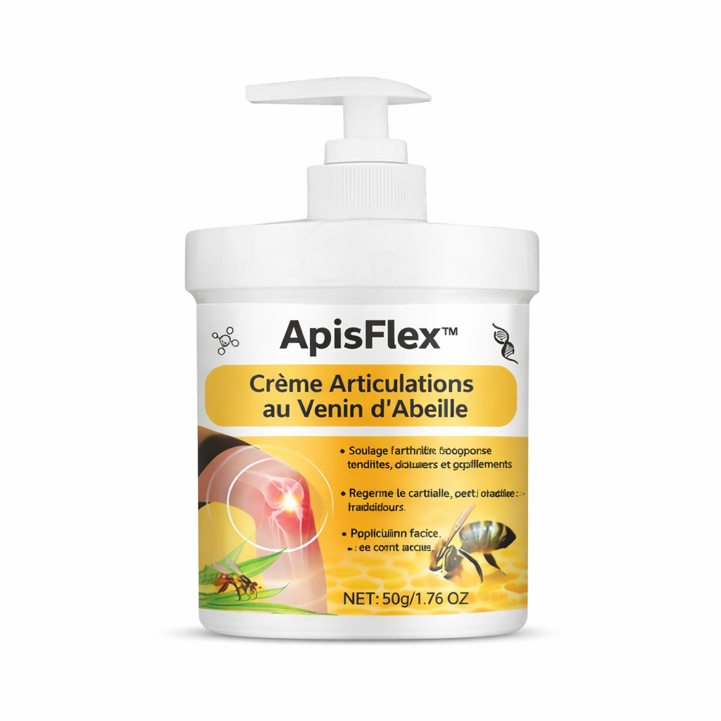 ApisFlex™ Crème Articulations au Venin d’Abeille | Éliminez la douleur articulaire en quelques minutes !