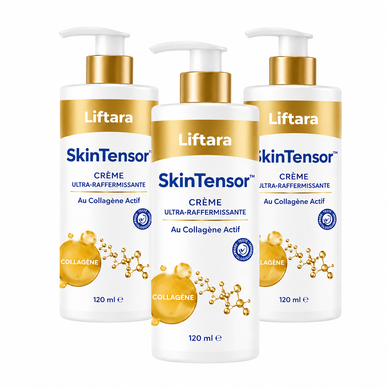 SkinTensor™ Crème Ultra-Raffermissante au Collagène Actif | Raffermissez et liftez votre peau en 24 heures !