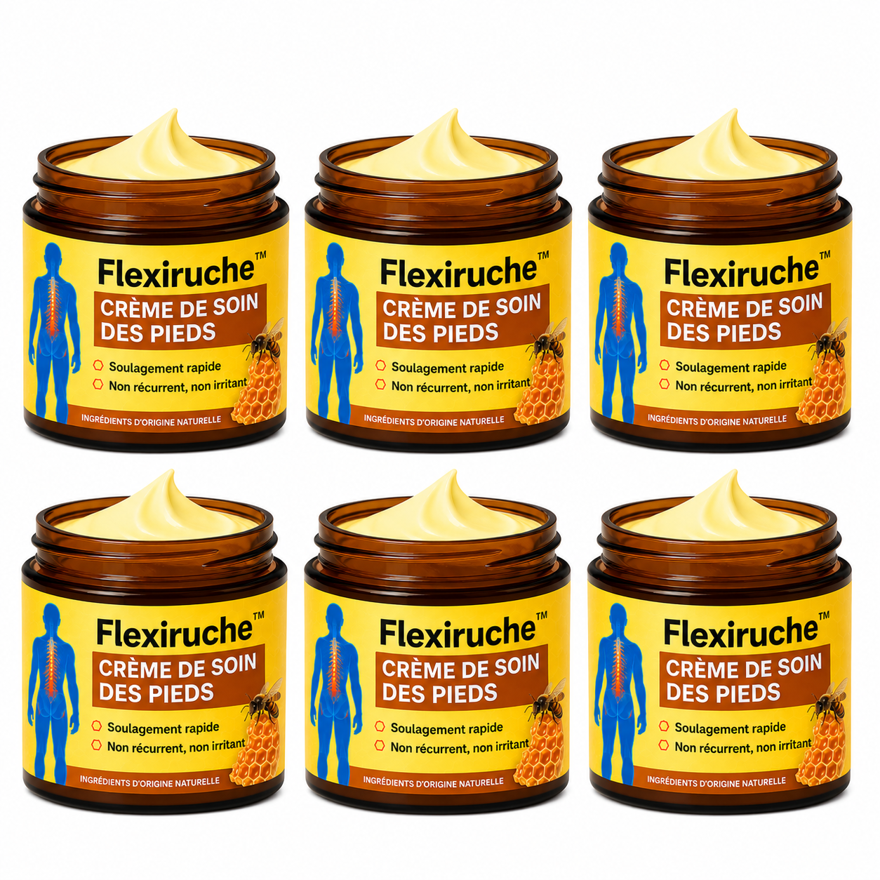 Flexiruche™ Crème Articulaire au Venin d’Abeille | Soulagez vos genoux, dos et épaules en 10 minutes !