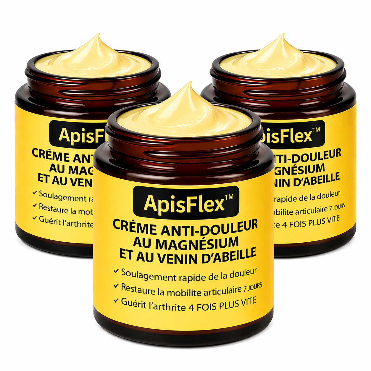 ApisFlex™ Crème Anti-Douleur au Venin d’Abeille | Supprimez vos douleurs articulaires en quelques minutes