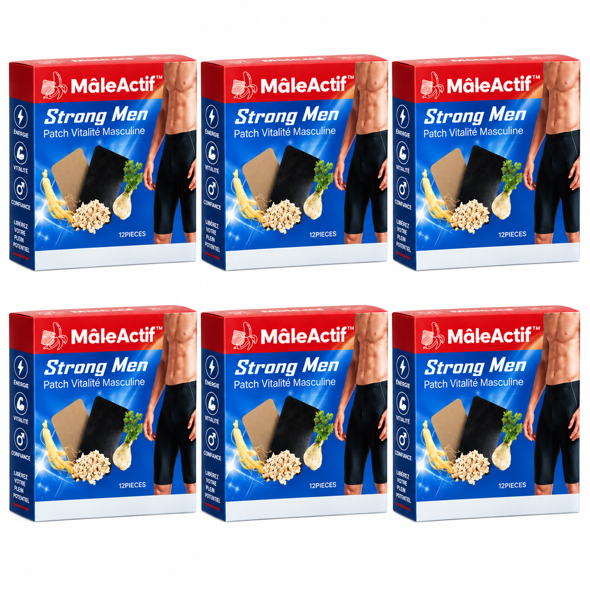 MâleActif™ Patch Vitalité Masculine | Érections durables en seulement 3 jours ! 3x plus épaisses et plus longues !