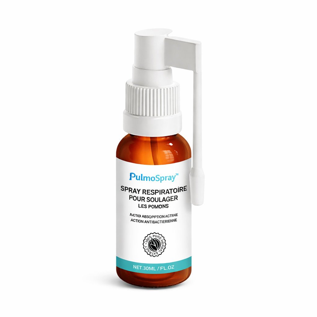 PulmoSpray™ Spray Respiratoire | Éliminez jusqu’à 92 % du mucus en 48 heures !