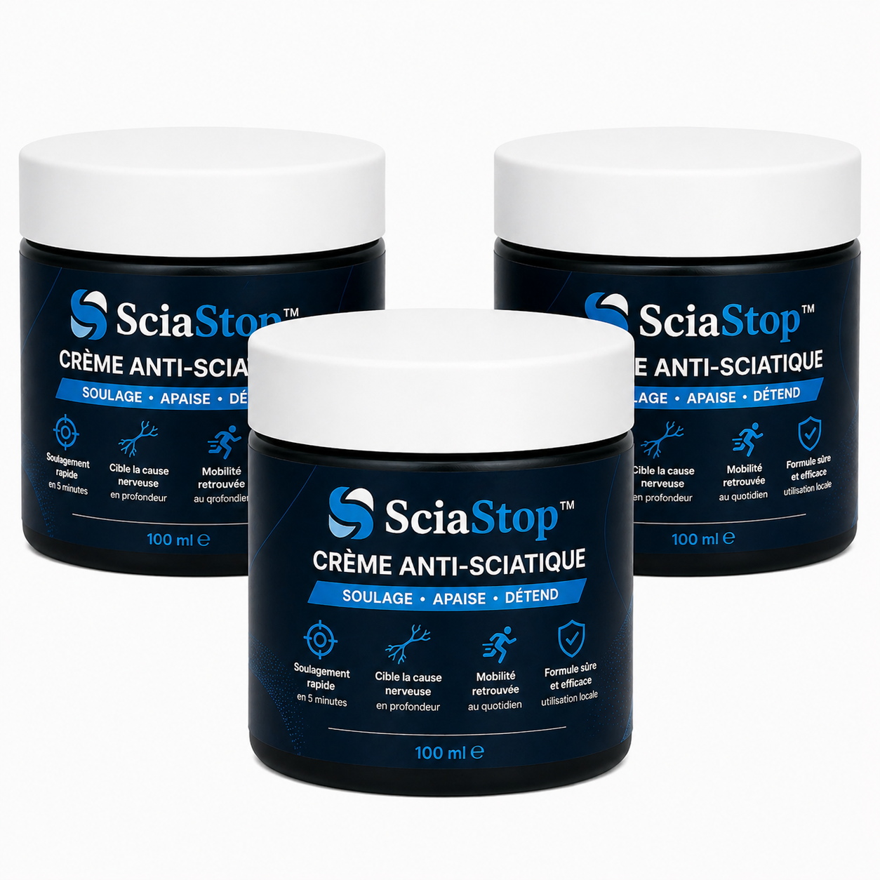 SciaStop™ Crème Anti-Sciatique | Éradiquez vos douleurs à la hanche et au dos en 5 minutes chrono !