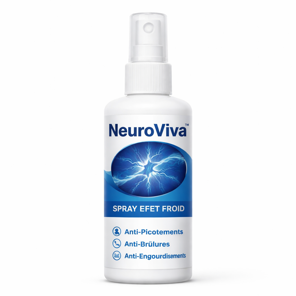 NeuroViva™ Spray Neuropathie Effet Froid | Éliminez la douleur nerveuse en 3 minutes !