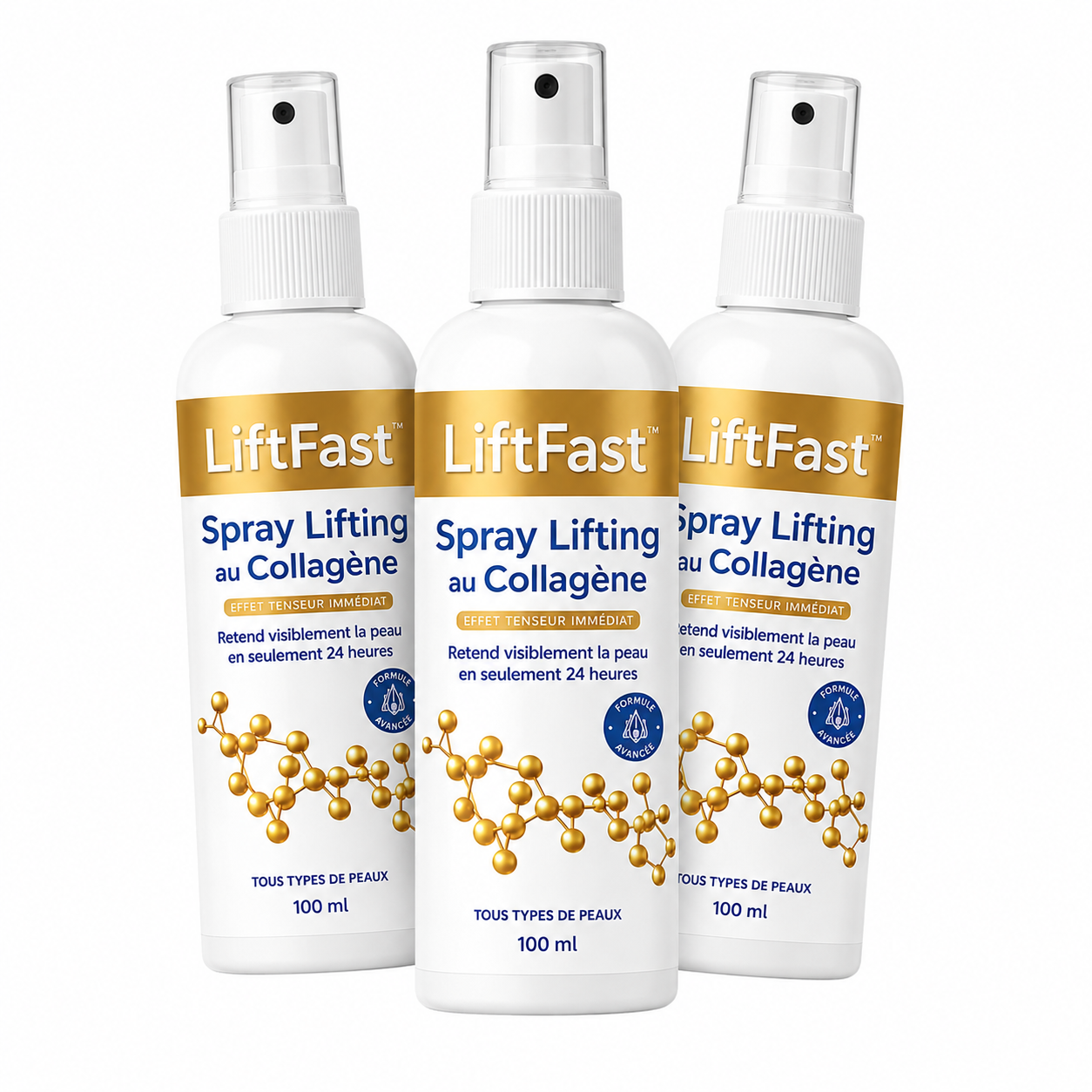 LiftFast™ Spray Lifting au Collagène | Retendez une peau relâchée en 24 heures chrono