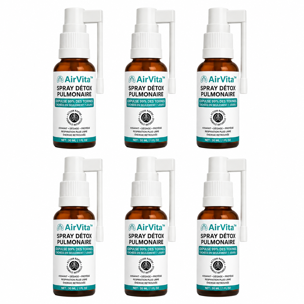 AirVita™ Spray Détox Pulmonaire | Expulse 99% des toxines cachées en seulement 7 jours !