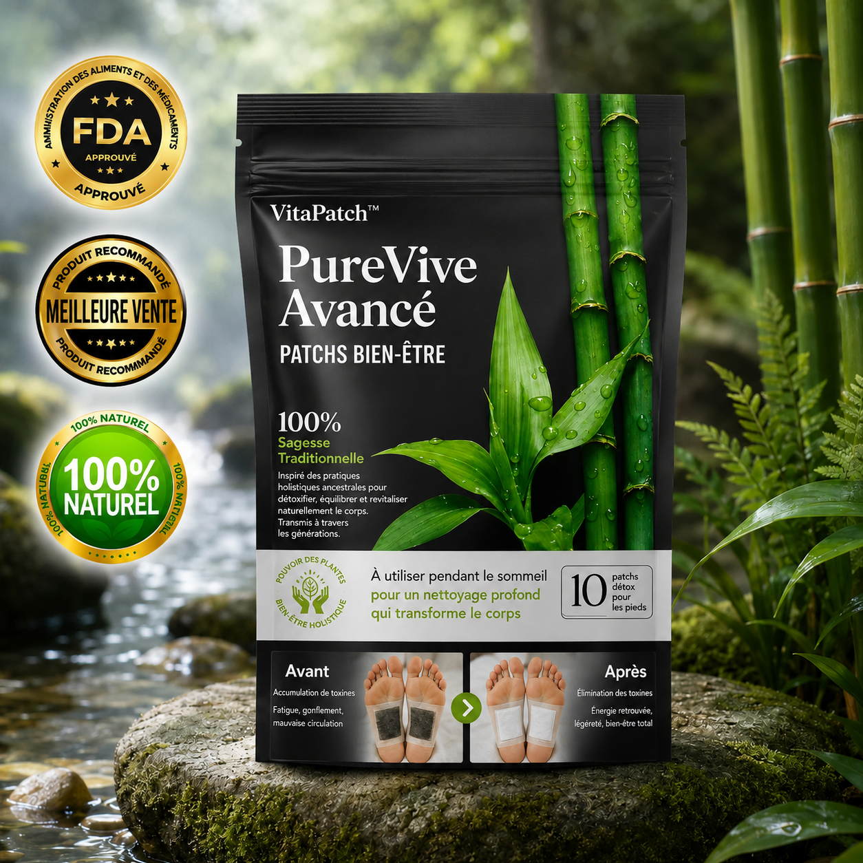 VitaPatch™ Patch Bien-Être Transdermique | Retrouvez énergie, équilibre et vitalité toute la journée, sans gélules ni poudres !