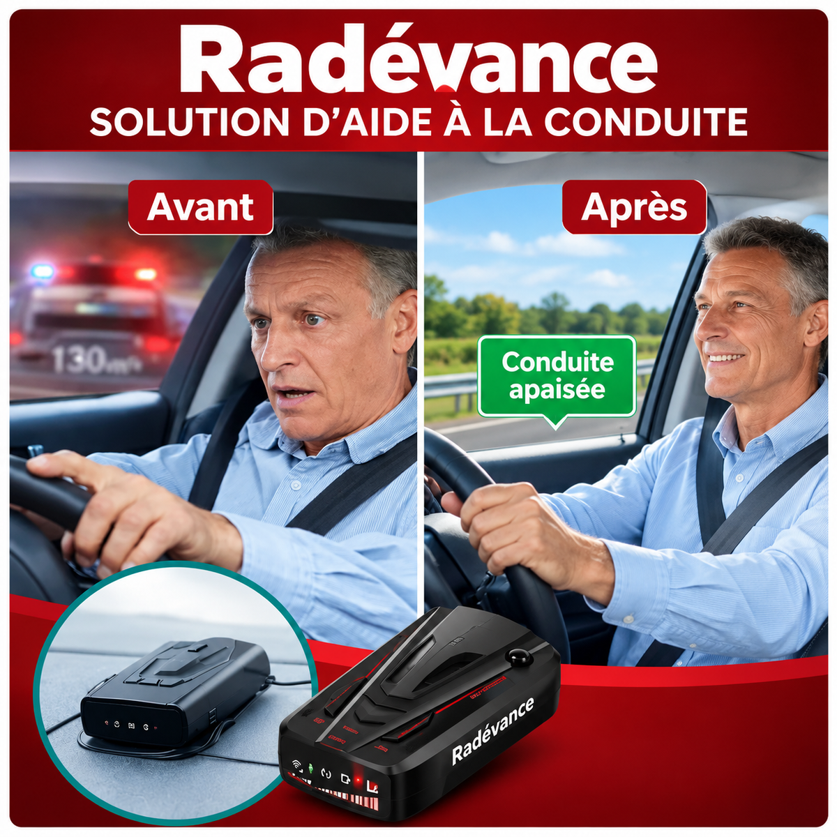 Radévance™ Détecteur de Radars | Le détecteur de radars qui vous évite les amendes et vous redonne la liberté au volant