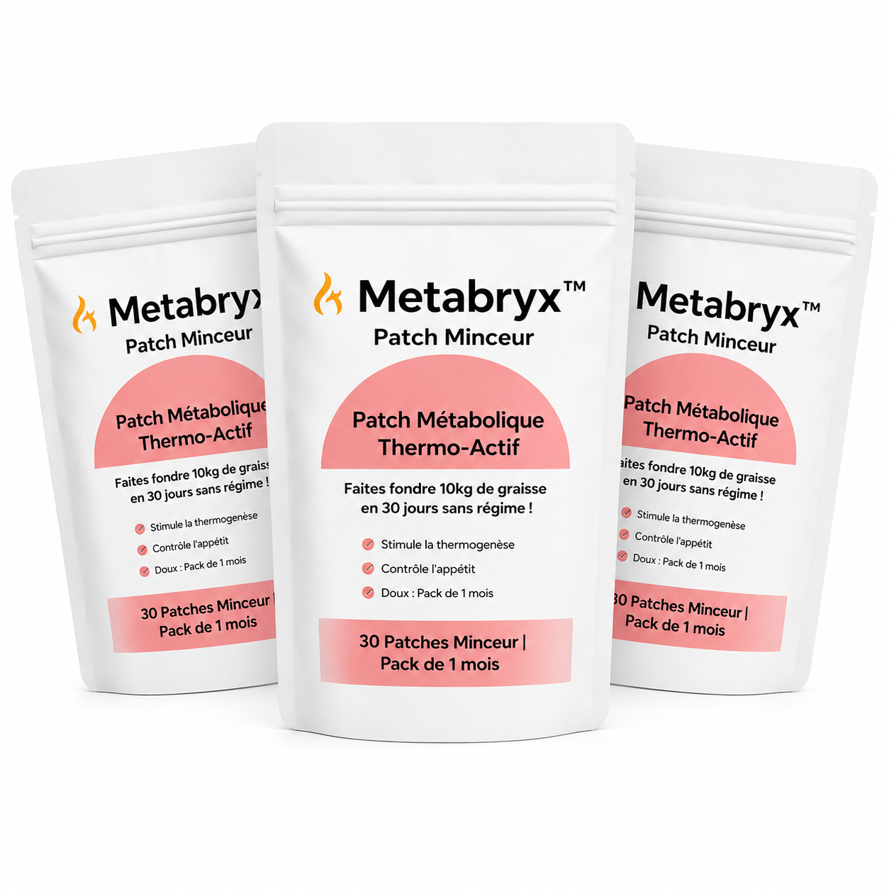 Metabryx™ Patch Métabolique Thermo‑Actif | Faites fondre 10kg de graisse en 30 jours sans régime !