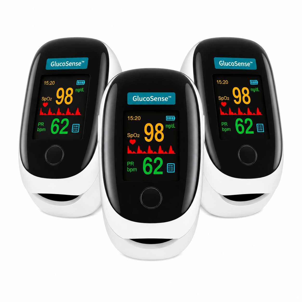 GlucoSense™ Lecteur de Glycémie Sans Piqûre | Surveillez votre sucre en 8 secondes sans douleur, sans aiguille, sans bandelette !