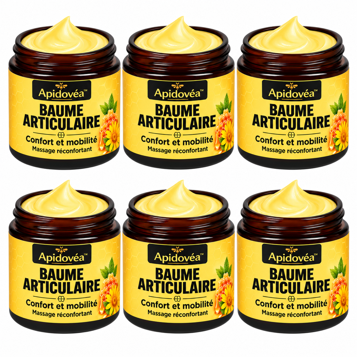 Apidovéa™ Crème Anti-douleur au Magnésium et au Venin d'Abeille | Supprime vos douleurs articulaires en un instant!