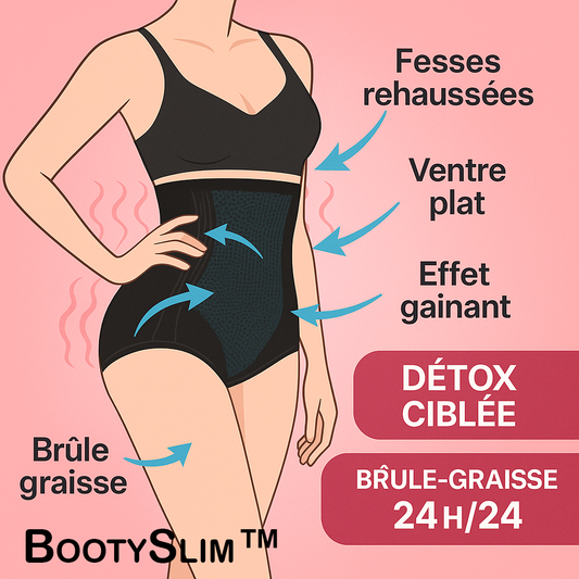 BootySlim™ Short Détox aux Fibres Thermoactives | Élimine la graisse, lisse la cellulite et sculpte les fesses en un instant!