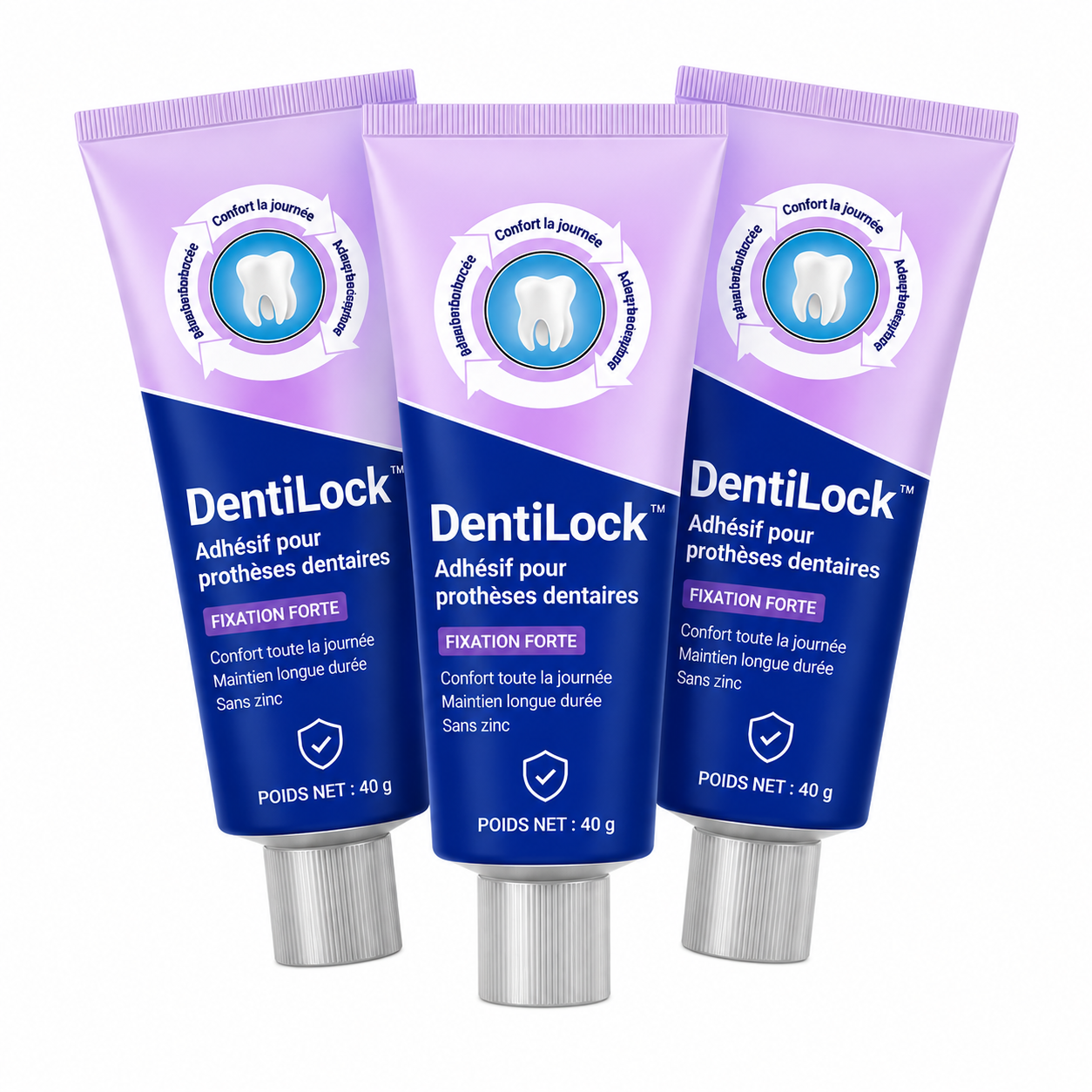 DentiLock™ Adhésif Prothèse Dentaire 96H | Dentier fixé 4 jours, sans glissement ni colle dégoûtante !