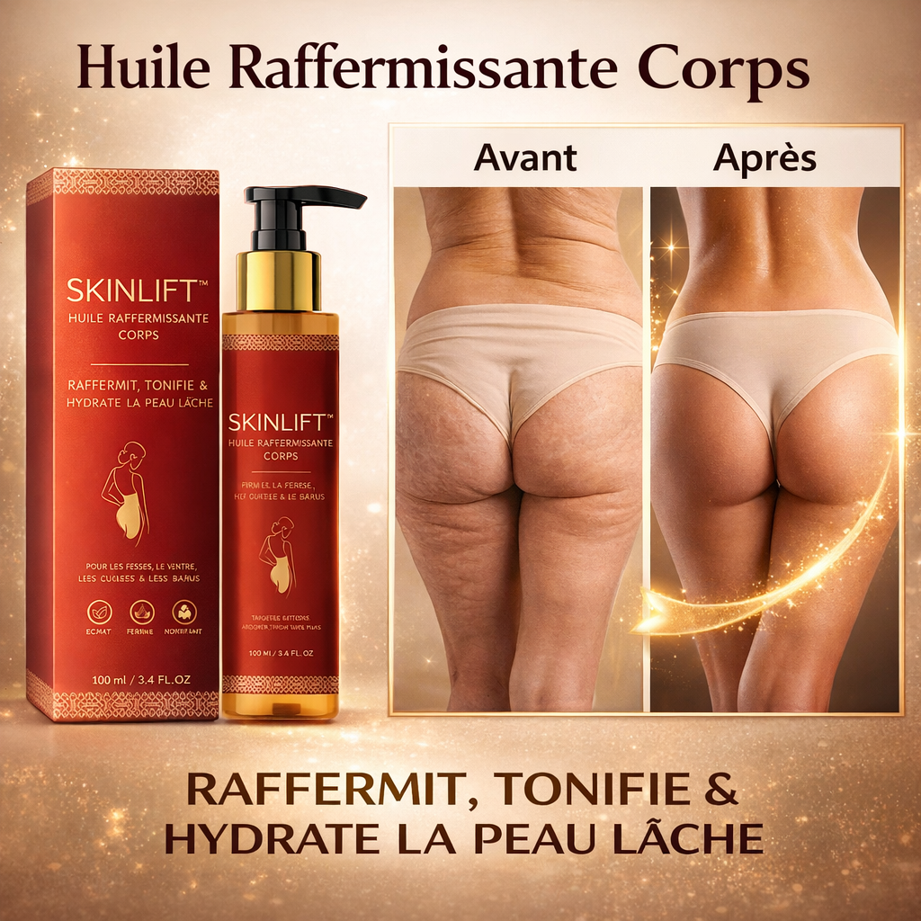 SkinLift™ Huile Raffermissante Corps | Retendez votre peau relâchée en 14 jours sans chirurgie !