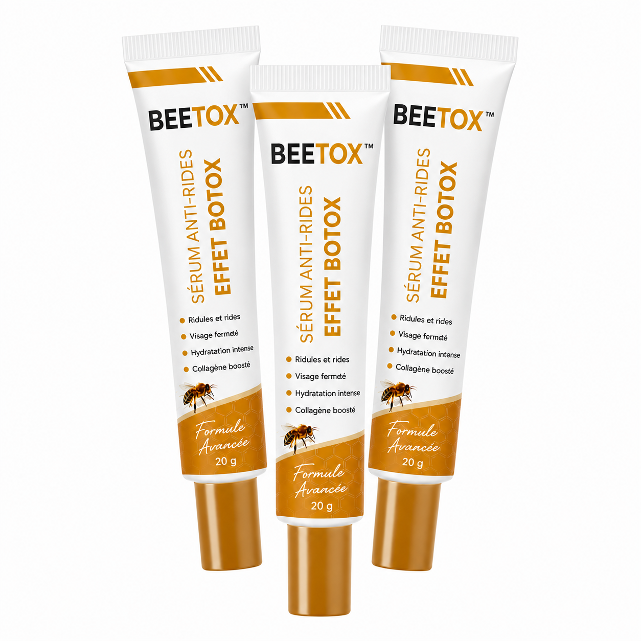 BeeTox™ Sérum Anti-Rides au Venin d’Abeille | Lissez rides, poches et pattes d’oie en 2 minutes par jour, sans injections !