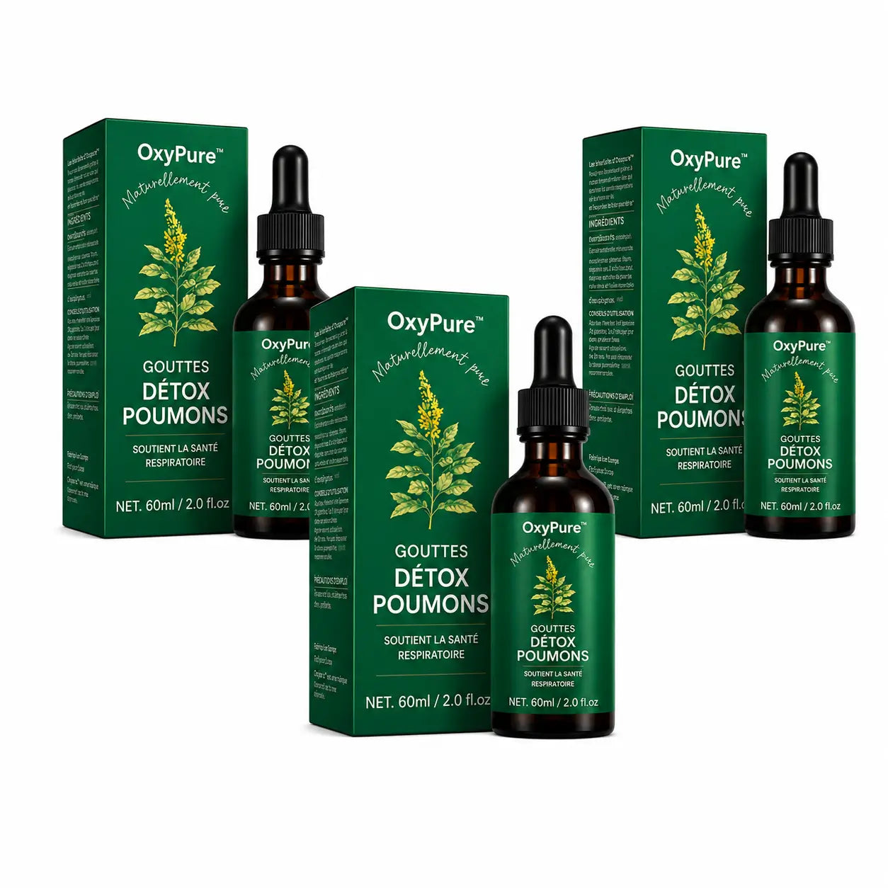 OxyPure™ Gouttes Détox Poumons | Nettoyez vos poumons naturellement et respirez mieux en seulement 7 jours !
