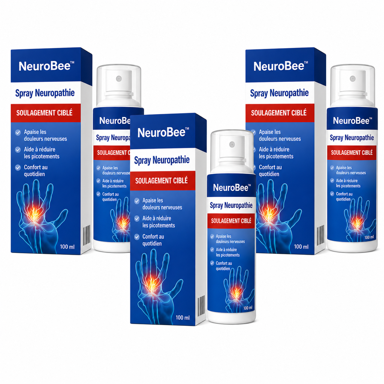 NeuroBee™ Spray Neuropathie | Stoppe les picotements et engourdissements dès la première application!
