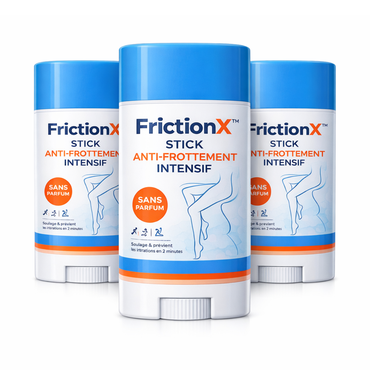 FrictionX™ Stick Anti-Frottement Intensif | Stoppez la douleur, les rougeurs et les irritations en 2 minutes et retrouvez un confort immédiat !