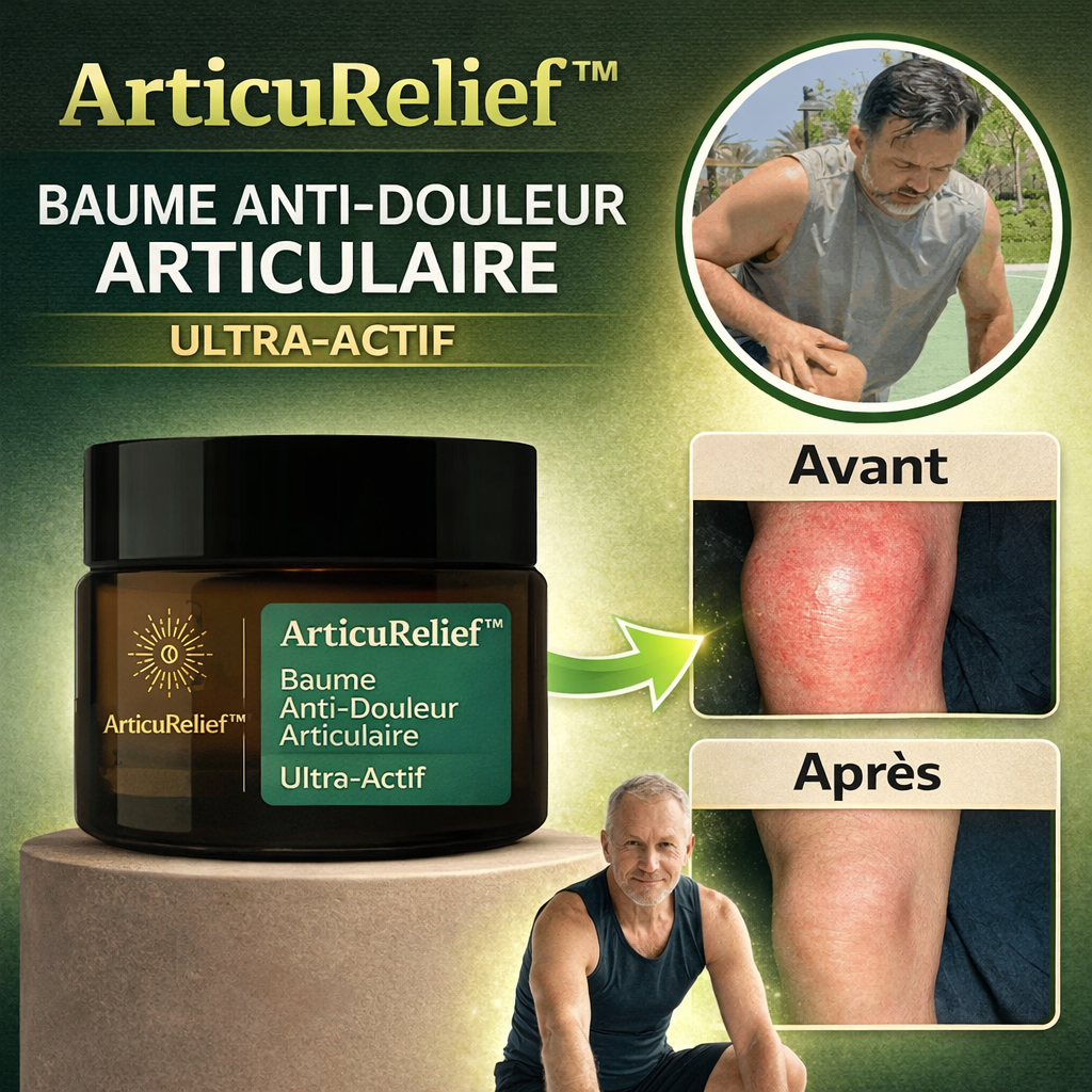 ArticuRelief™ Baume Anti-Douleur Articulaire Ultra-Actif | Éliminez vos douleurs chroniques en 3 minutes !