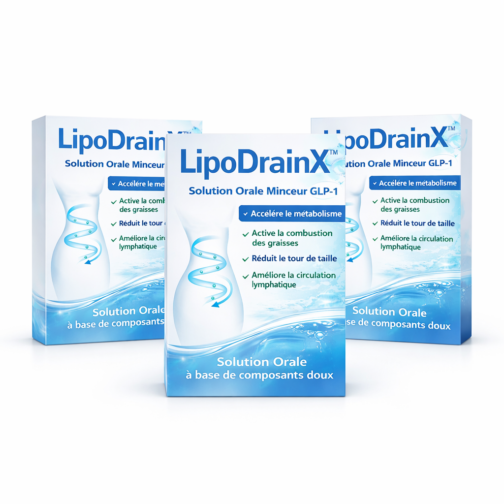 LipoDrainX™ Solution Orale Minceur GLP-1 | Fait fondre le gras, régénère vos organes et libère vos articulations en 10 minutes chrono !