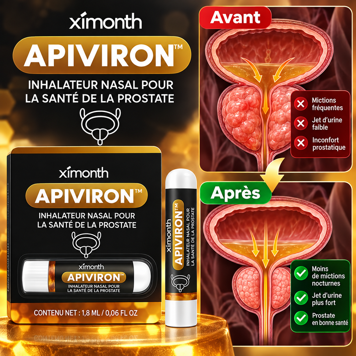 Apiviron™ Inhalateur au Venin d’Abeille | Obtenez une érection dure comme l’acier en quelques minutes !