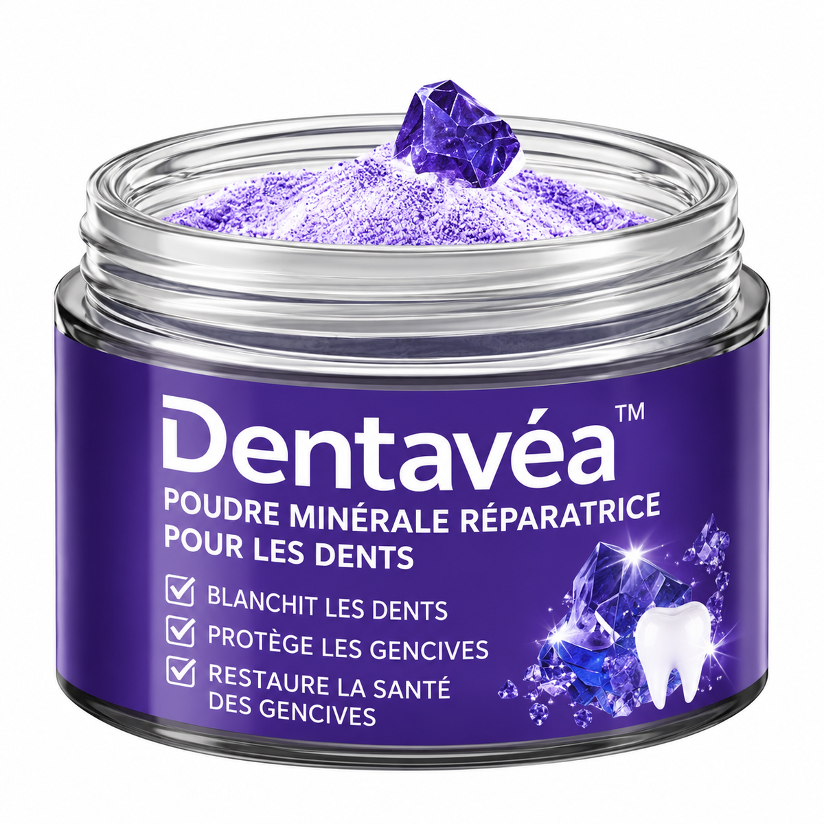 Dentavéa™ Poudre Minérale Réparatrice pour les Dents | Stoppez les saignements et refixez vos dents naturellement !