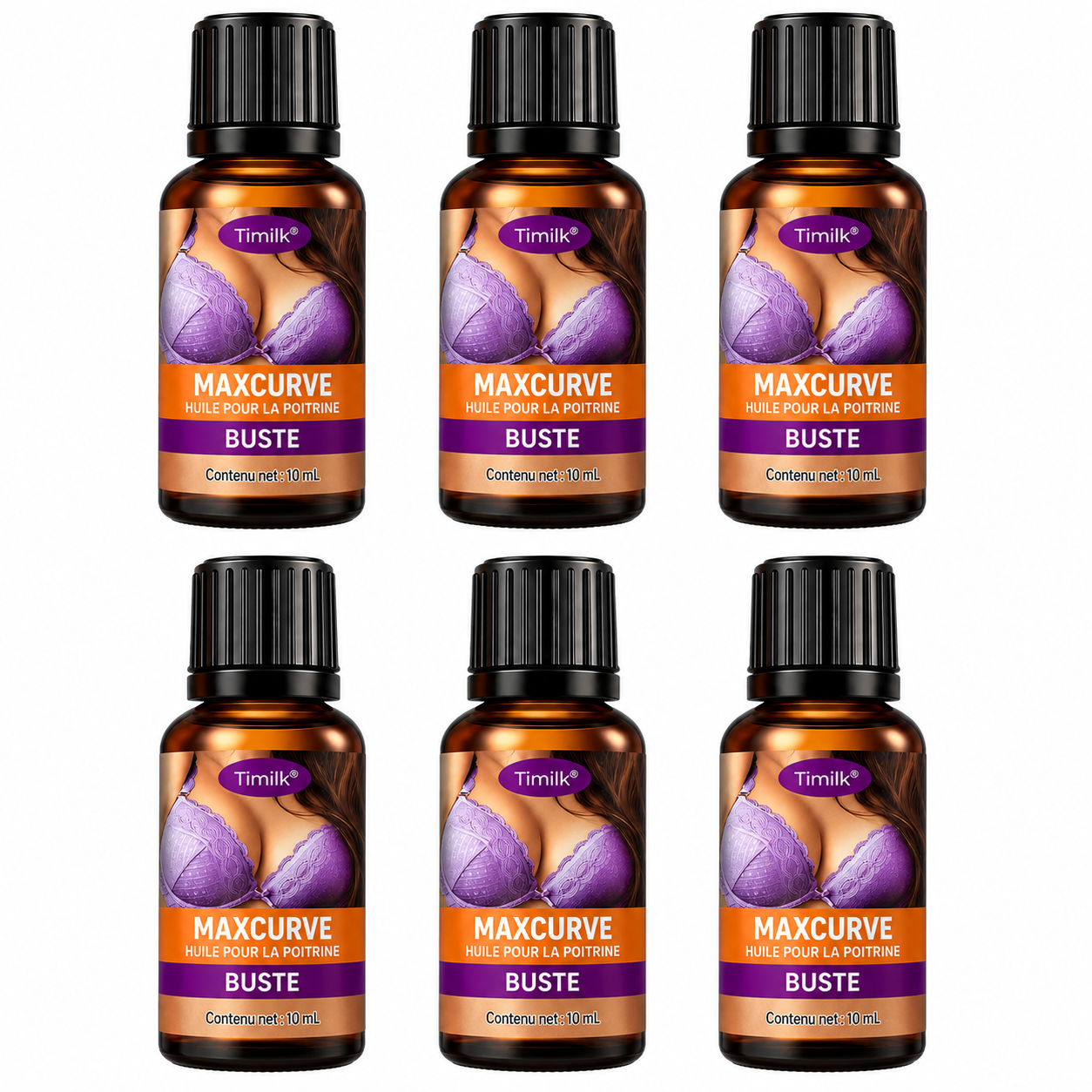 SeinLift™ Huile Raffermissante Poitrine | Remontez, galbez et repulpez votre poitrine dès les premières semaines !
