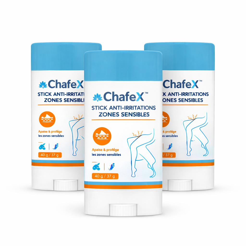 ChafeX™ Stick Anti-Irritations Zones Sensibles | Stoppez brûlures et rougeurs en 2 minutes !
