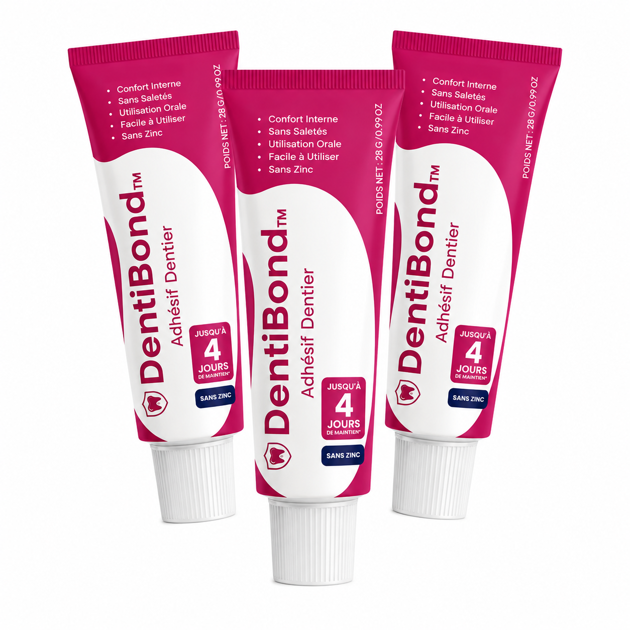 DentiBond™ Adhésif Dentier | Fixez votre prothèse sans glissement, sans résidu, sans colle qui déborde !
