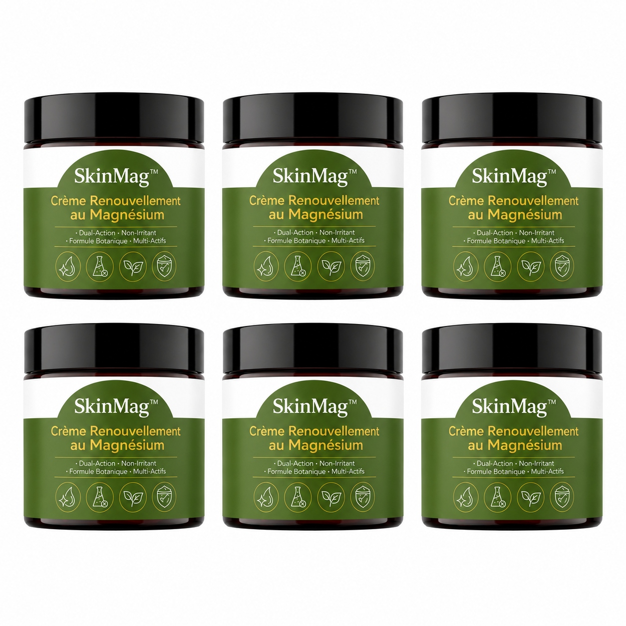 SkinMag™ Crème Renouvellement au Magnésium | Répare la peau, efface imperfections et apaise les plaques en 7 minutes !