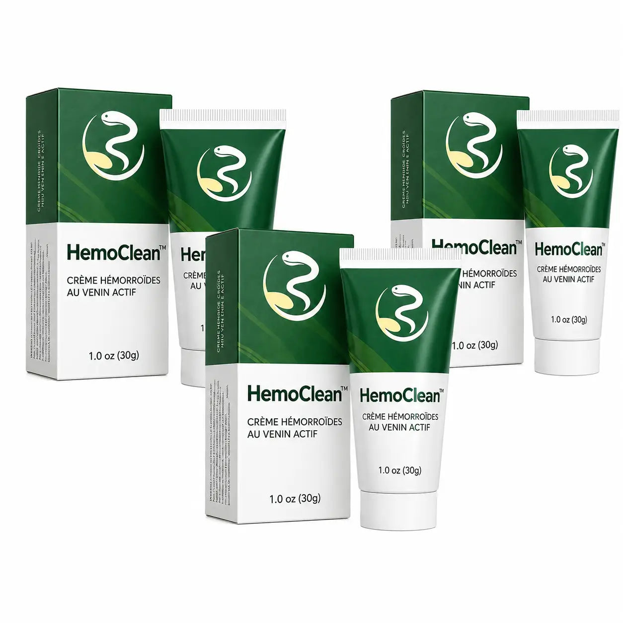 HemoClean™ Crème Hémorroïdes au Venin Actif | Éliminez la douleur et le gonflement dès la première application !