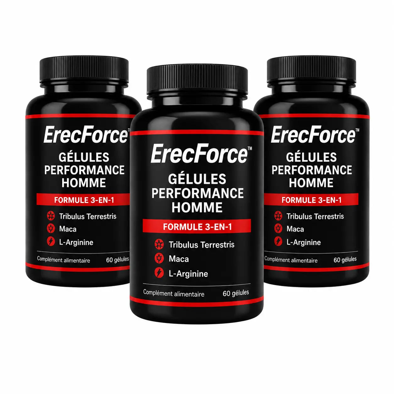 ErecForce™ Gélules Performance Homme | Retrouvez une érection plus ferme, une libido brûlante et une endurance d’acier !