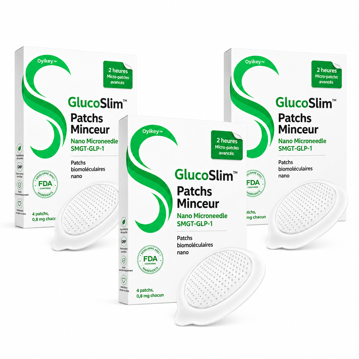 GlucoSlim™ Patchs Minceur Nano Microneedle SMGT-GLP-1 | Élimine les toxines et fait perdre du poids en 10 minutes !