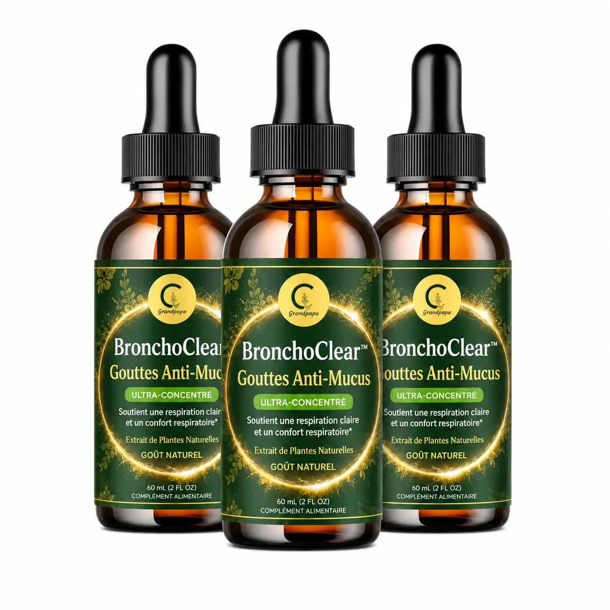 BronchoClear™ Gouttes Anti-Mucus | Décollez les glaires épaisses et respirez plus librement dès les premières heures !