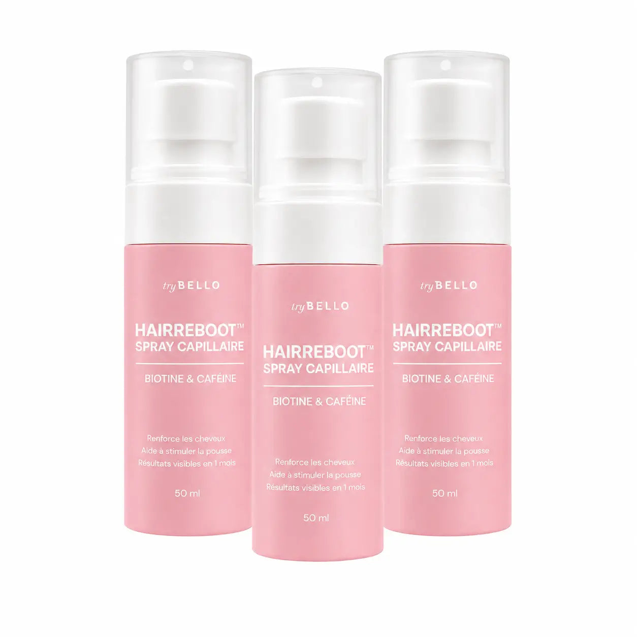 HairReboot™ Spray Capillaire Biotine & Caféine | Relancez la pousse, freinez la chute et densifiez vos cheveux en 16 semaines !