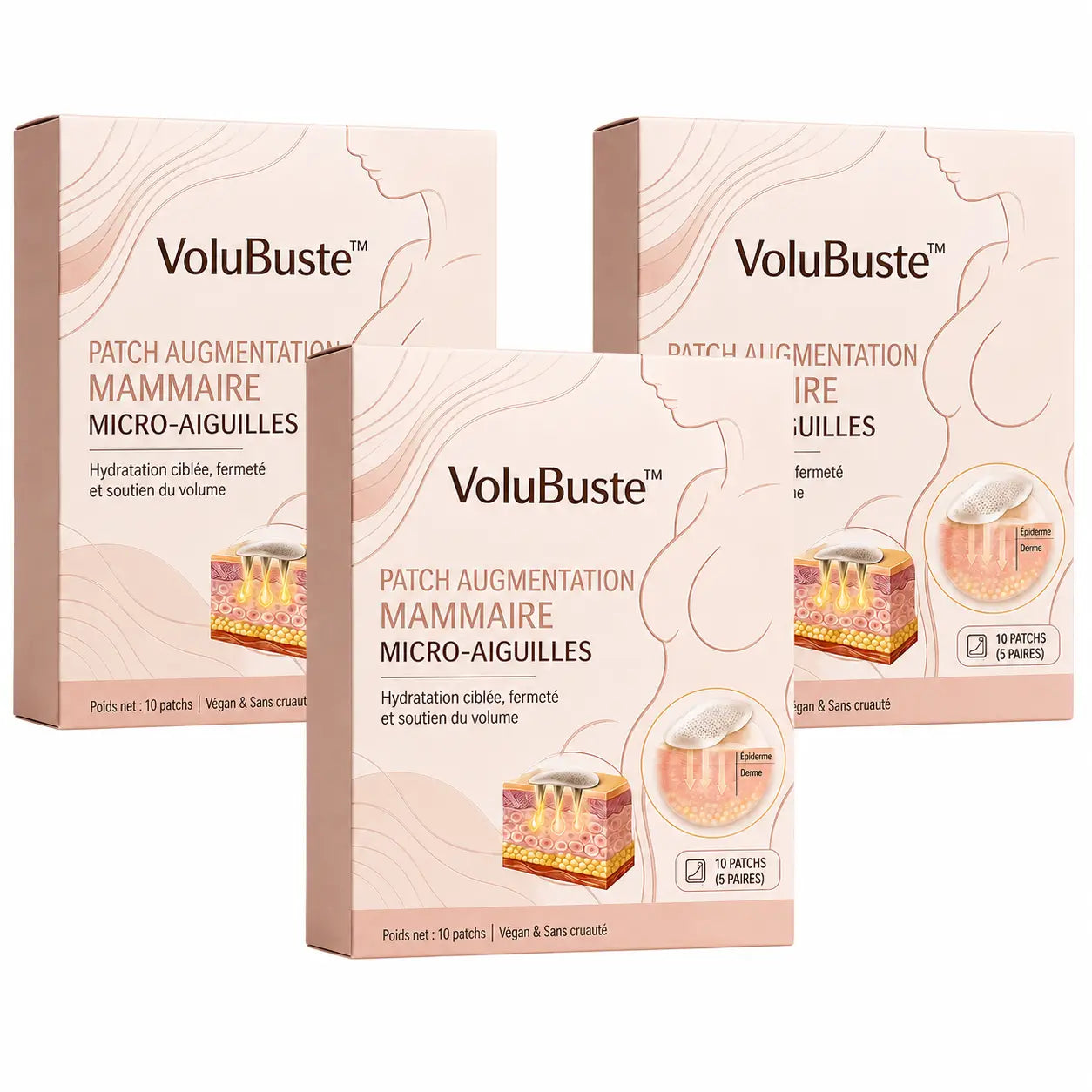 VoluBuste™ Patch Augmentation Mammaire | Repulpez votre poitrine et retrouvez des courbes plus généreuses sans chirurgie !