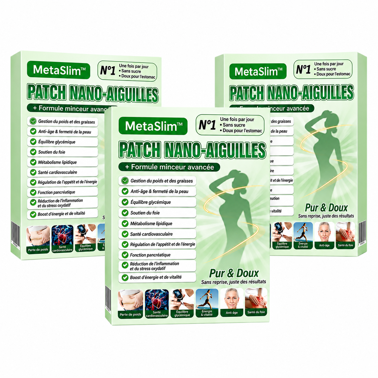 MetaSlim™ Patch Nano-Aiguilles | Perdez jusqu’à 5,5 kg en 7 jours, sans pilules ni régime !