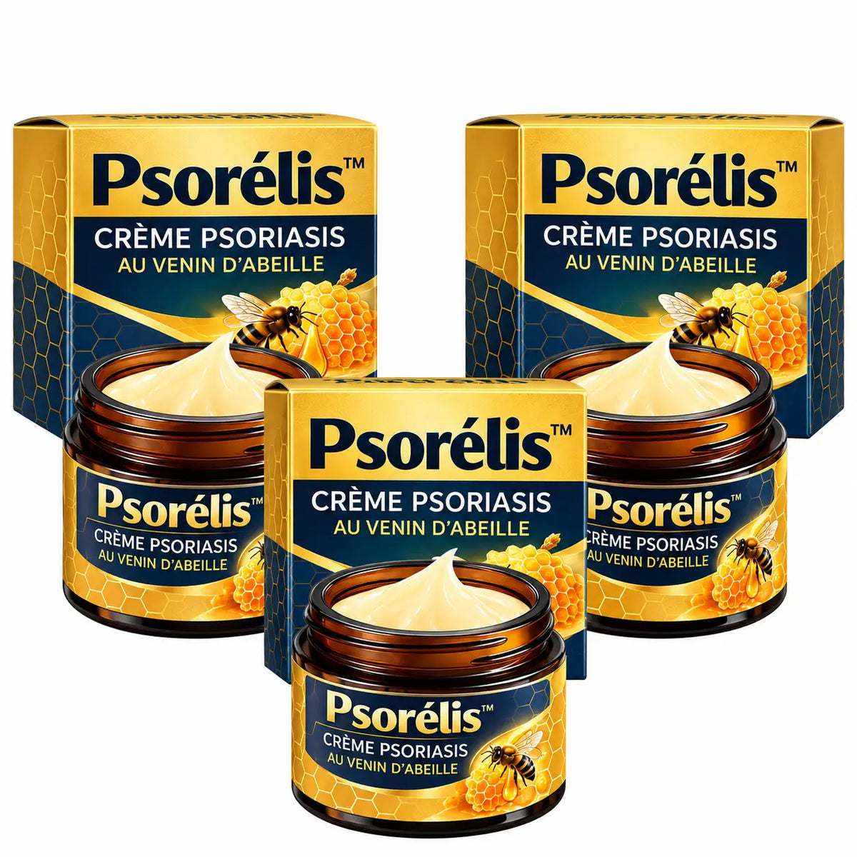 Psorélis™ Crème Psoriasis au Venin d’Abeille | Éliminez plaques, démangeaisons et rougeurs en quelques minutes !