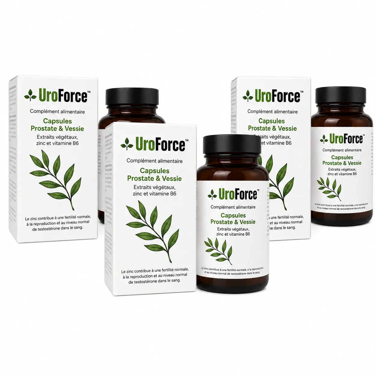 UroForce™ Capsules Prostate & Vessie | Réduisez l'inflammation de la prostate jusqu'à 95 % en 5 jours !