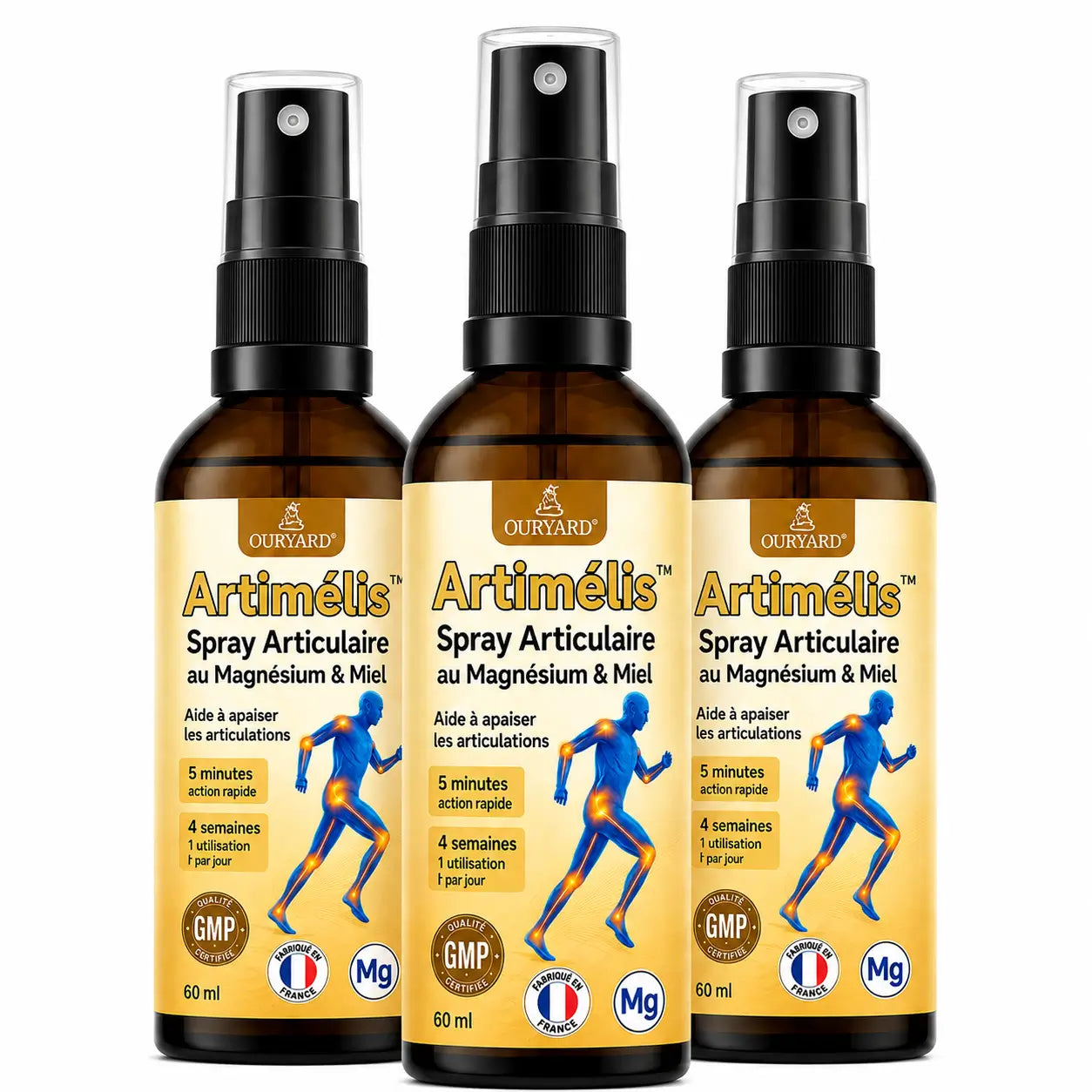 Artimélis™ Spray Articulaire au Magnésium & Miel | Répare vos articulations douloureuses en 10 minutes!