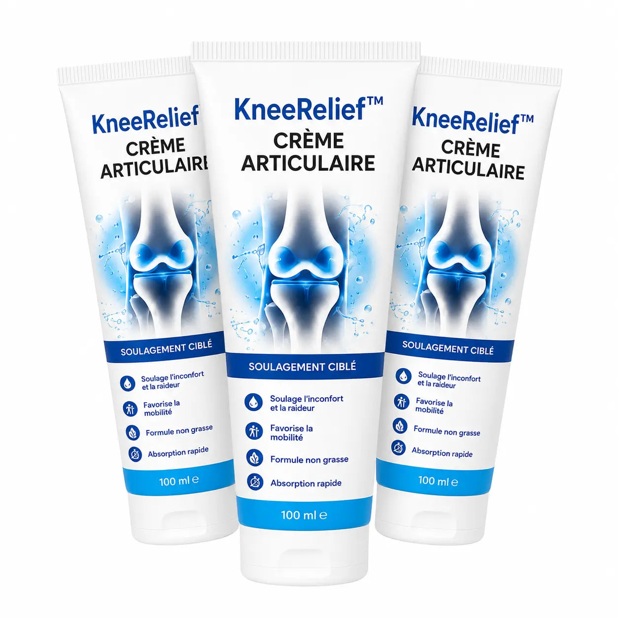 KneeRelief™ Crème Articulaire | Soulage vos douleurs articulaires en 3 minutes chrono !